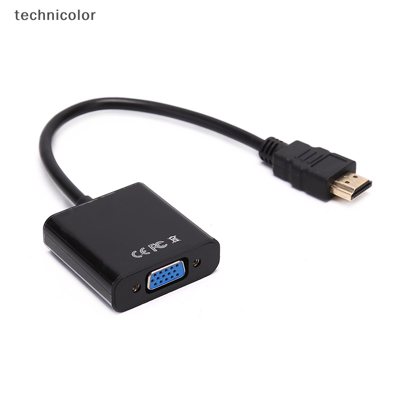 Giảm giá 1080p hdmi nam sang vga nữ bộ chuyển đổi dây cáp video aux cho pc hdtv shop