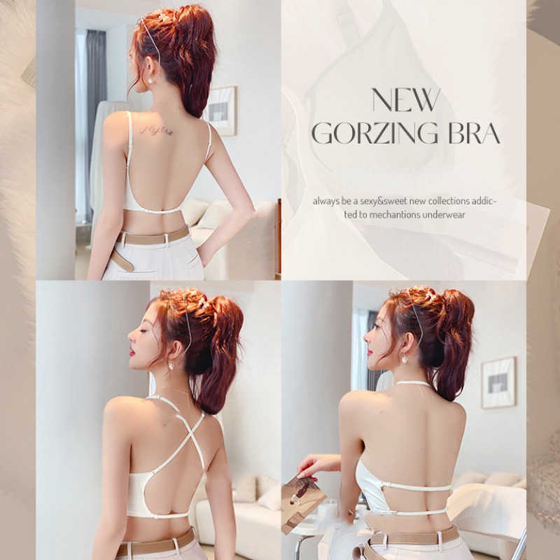 Áo Lót Nâng Ngực Không Đường May Hình Chữ U Hở Lưng Gợi Cảm