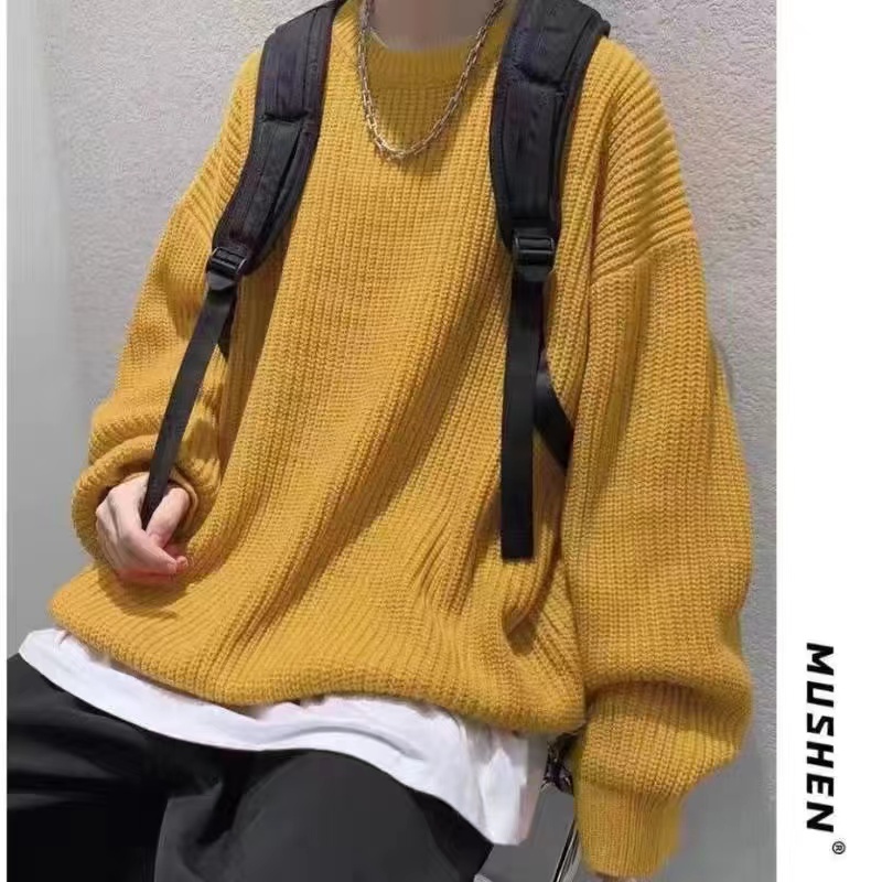 Áo Sweater Tay Dài Chất Liệu Dày Dặn Thời Trang Thu Đông Cao Cấp Cho Nam