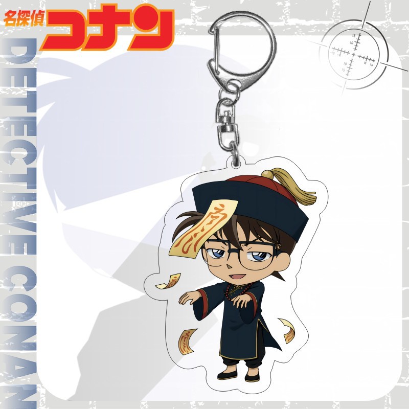 Ere1 thám tử lừng danh conan móc khóa anime chìa khóa acrylic túi dễ thương mặt dây chuyền phim hoạt hình ran haibara người hâm mộ bộ sưu tập quà tặng