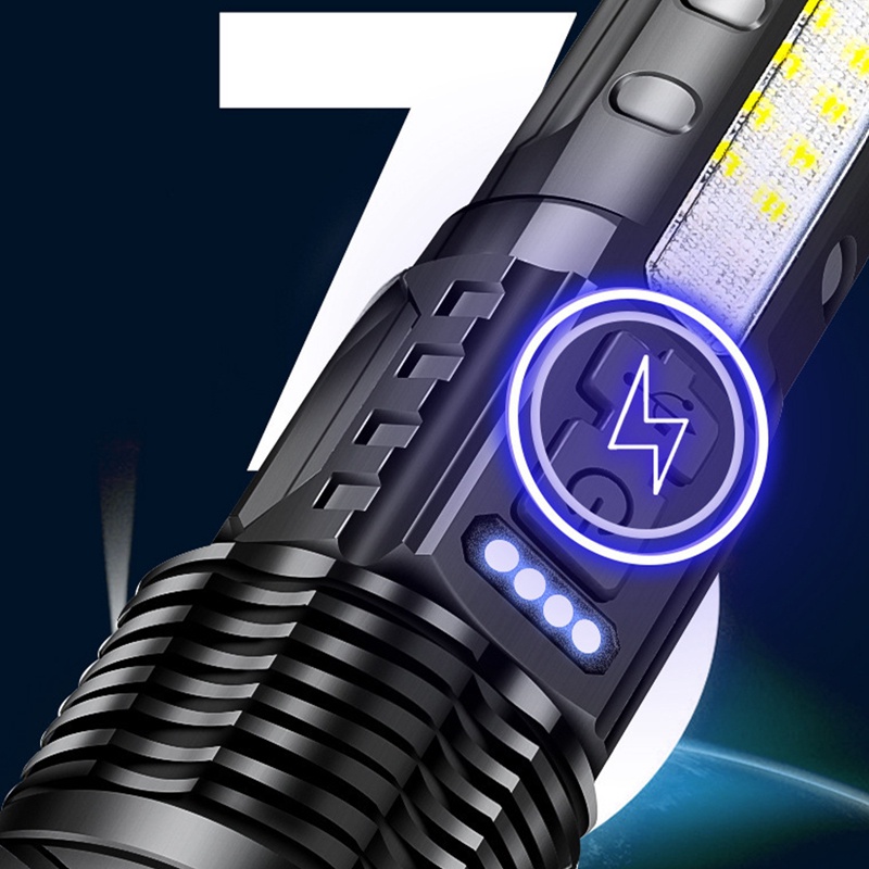 Đèn Pin Chiếu Tia laser 30w Ánh Sáng Trắng Sạc usb