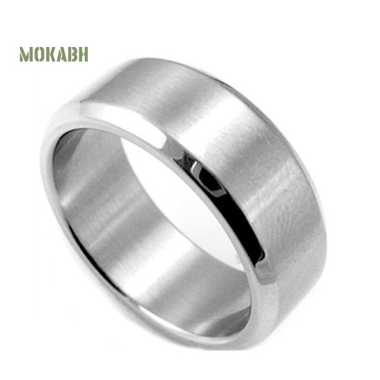 Nhẫn Cưới Thép Titan Thời Trang Cho Cặp Đôi