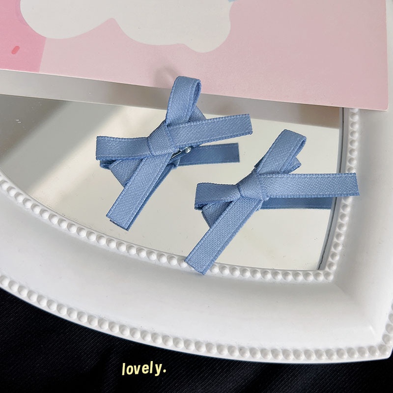 Kẹp Tóc Nơ Ruy Băng Phong Cách Hàn Quốc Cho Nữ