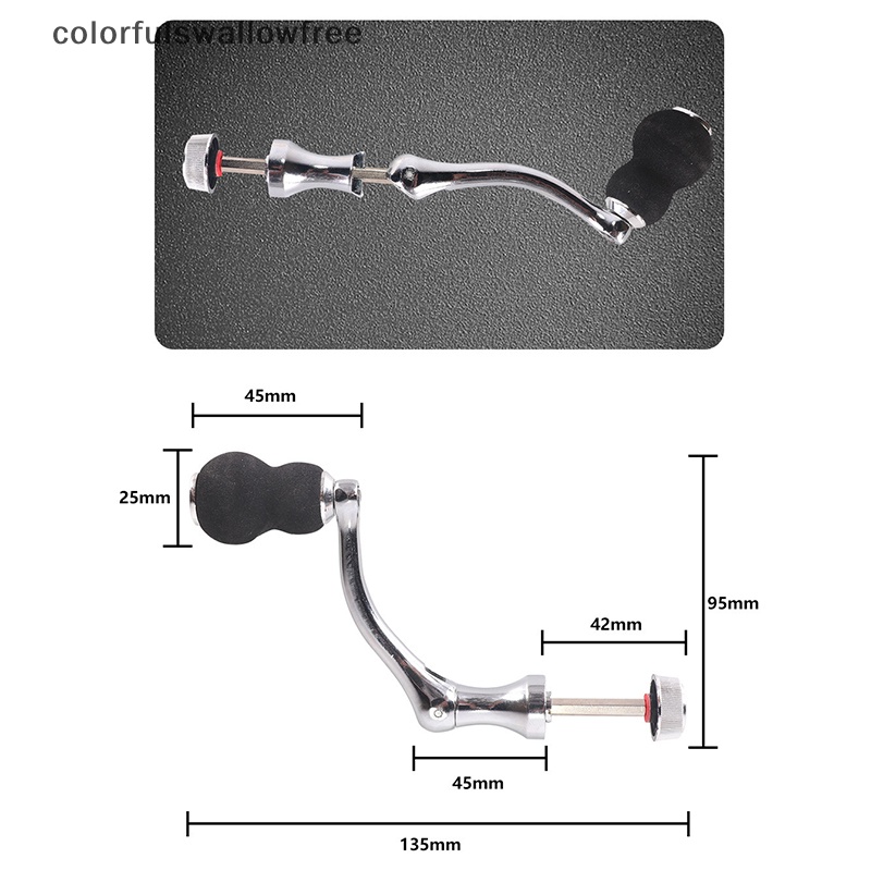 Tay quay máy câu cá kim loại thay thế size M/L chuyên dụng