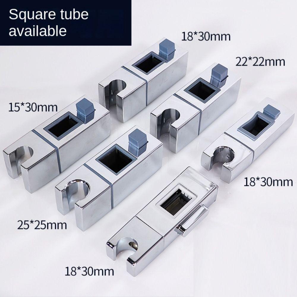 Giá đỡ đầu vòi hoa sen KUNHEV đường sắt hình vuông có thể xoay thay thế có thể điều chỉnh cho nhà tắm