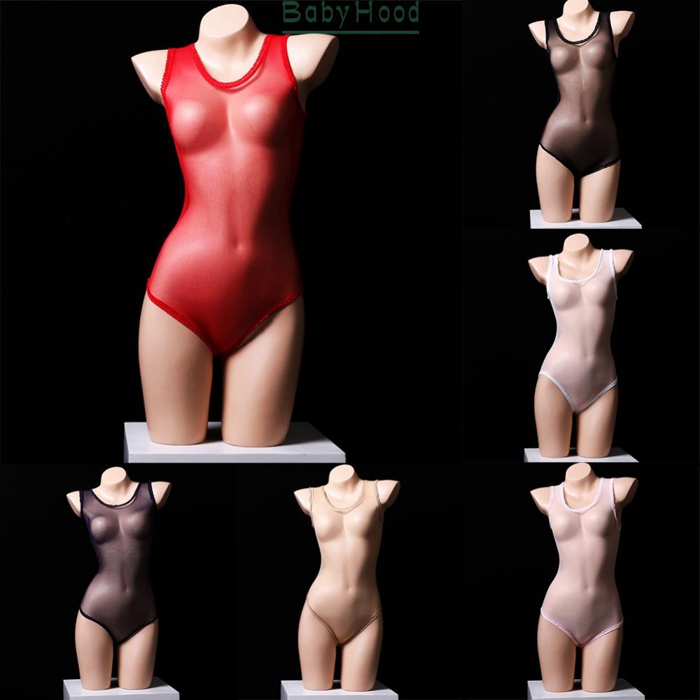 Womens See-through Stockings Stretch Bodysuit High Cut Mesh Sheer Nightwear#BBHOOD