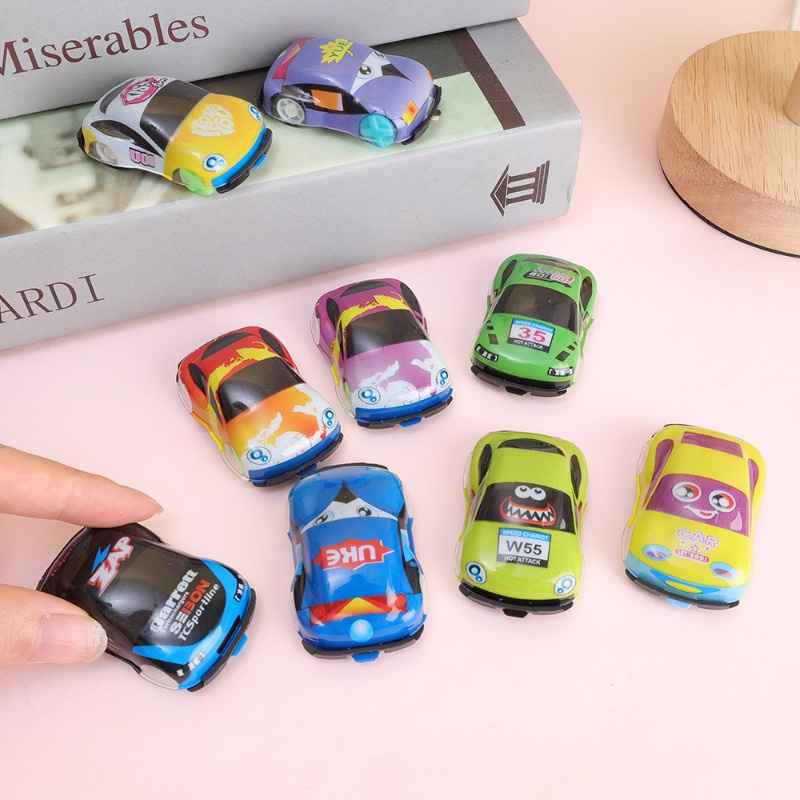 Đồ chơi mô hình vehicl giáo dục cho trẻ em / đồ chơi ô tô kéo mini sáng tạo / 360° Đồ chơi xe lật quà tặng sinh nhật cho bé trai cô gái / phim hoạt hình bằng nhựa đồ chơi dễ thương xe