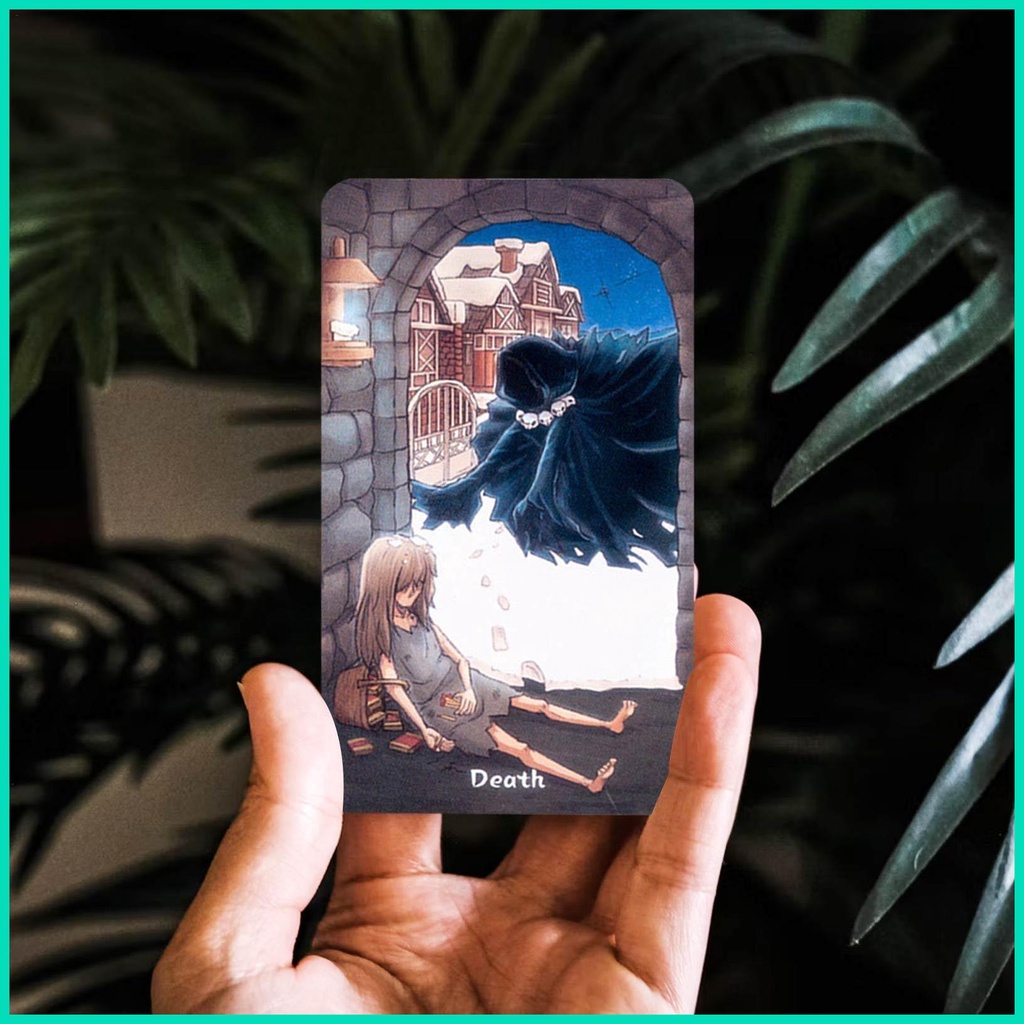 Tarot cards oracle cards phiên bản tiếng anh dễ thương tarot fate telling game party ủng hộ bảng trò chơi quà tặng cho bé trai hjuvn