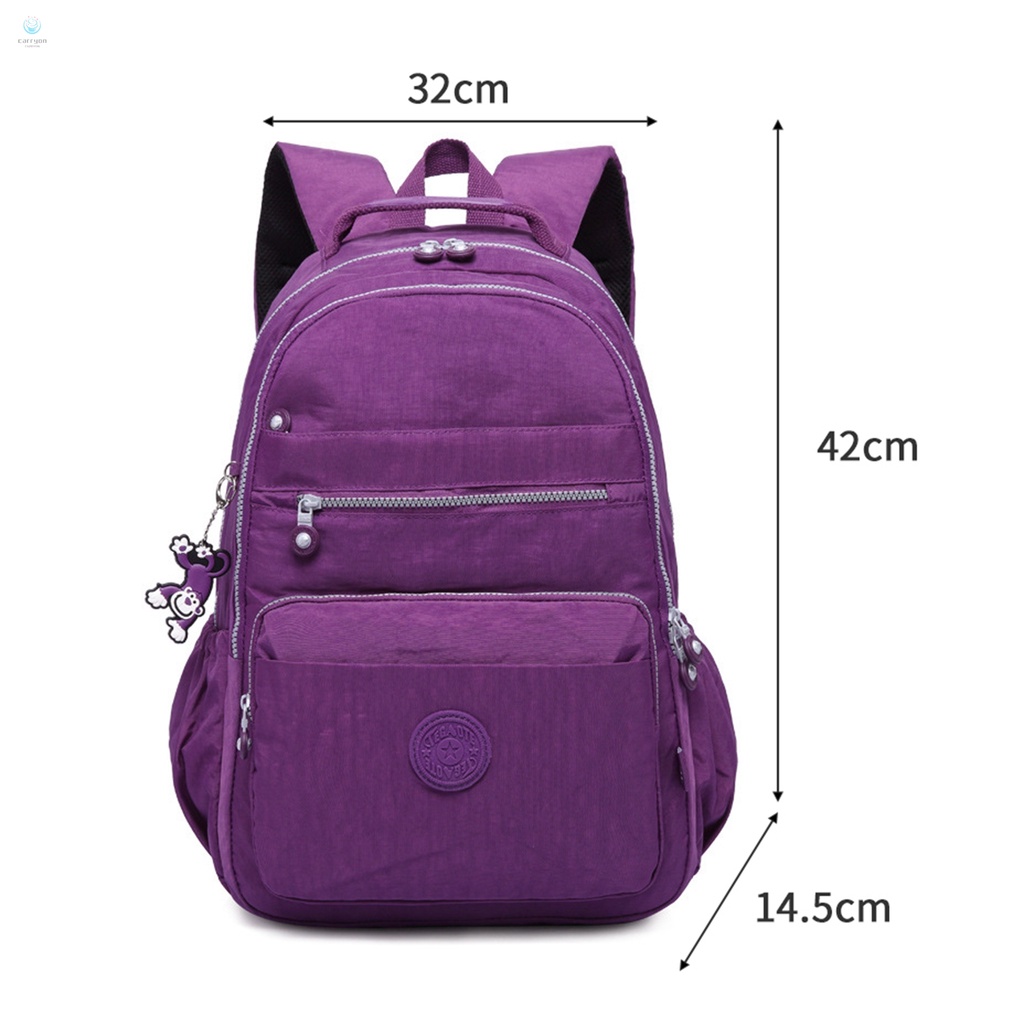 Nam nữ casual daypack classic carry-on backpack túi sách đi học dung lượng lớn