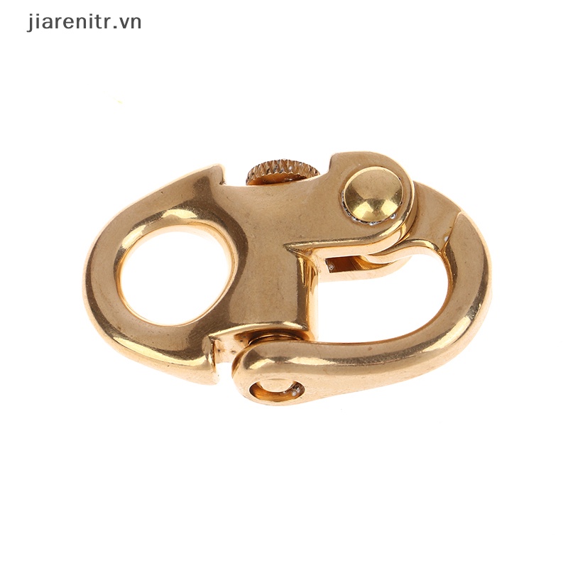 Ji solid brass buckle clasp buckle keychain ring hook screw pin joint connecter bag strap leather craft accessories parts vn