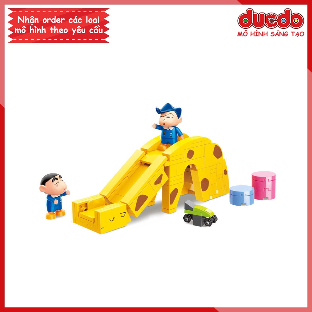 Keeppley K20615 Lắp ghép Shin đi học - Cậu bé bút chì - Đồ chơi Xếp hình Mô hình