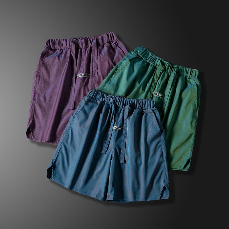 Quần soóc đầy màu sắc của nam giới mùa hè lỏng lẻo nhanh-khô quần short màu sắc giản dị