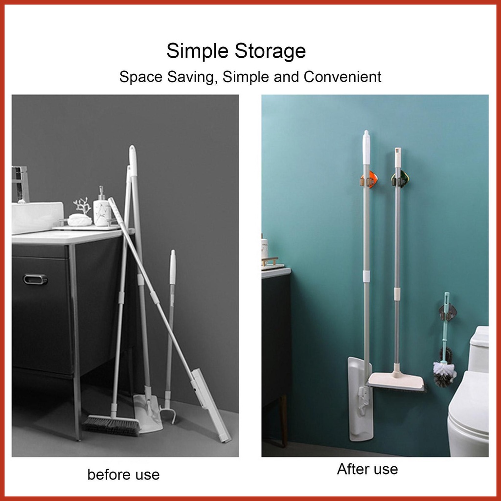 Giá đỡ cây lau nhà treo tường keo dán cây lau nhà treo tường tự dính cây lau nhà không thấm nước và giá đỡ chổi sehvn sehvn