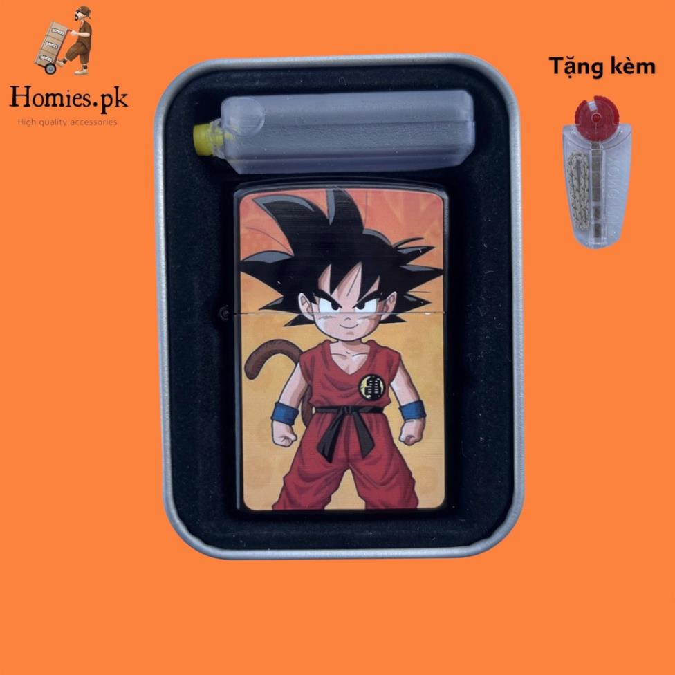 Vỏ Zipo Kim Loai hình hoạt hình đẹp độc lạ, bền bỉ, thiết kế bởi Homies.pk