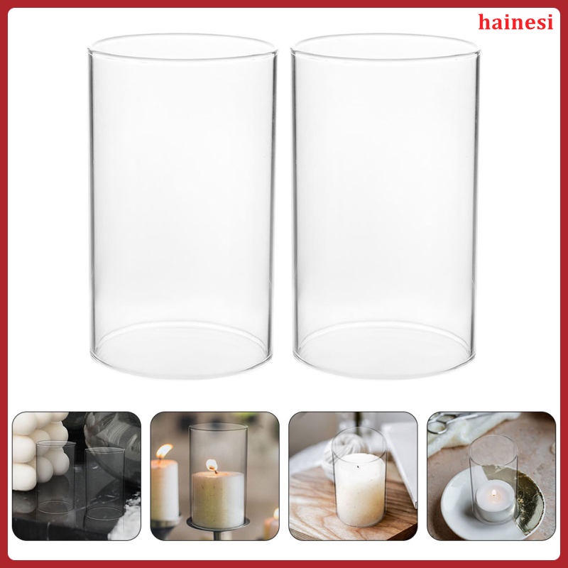 Clear candle cover holders pillar candles glass hộ gia đình đóng hộp thẳng hainesi.vn