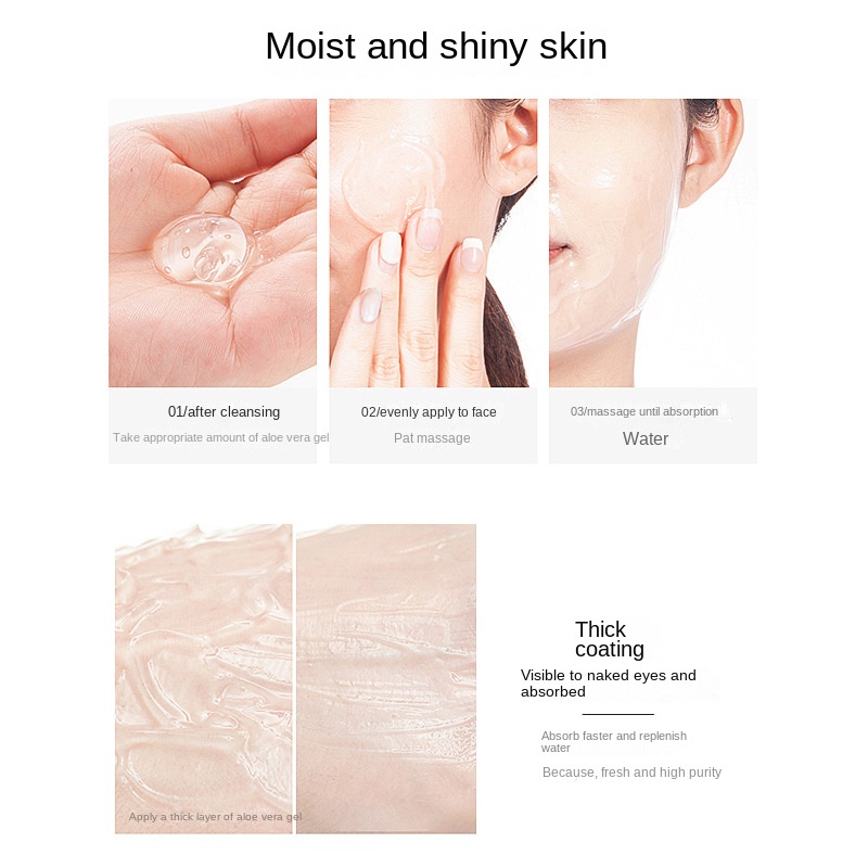 Gel Nha Đam Dưỡng Ẩm và Làm Mềm Da, Gel Lô Hội 99% Aloe Vera Gel Zu Cosmetics