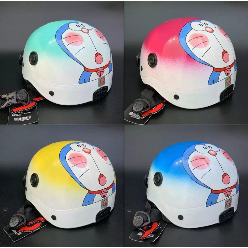 Mũ bảo hiểm sơn phối màu trơn_in hình lot thêu logo cao cấp