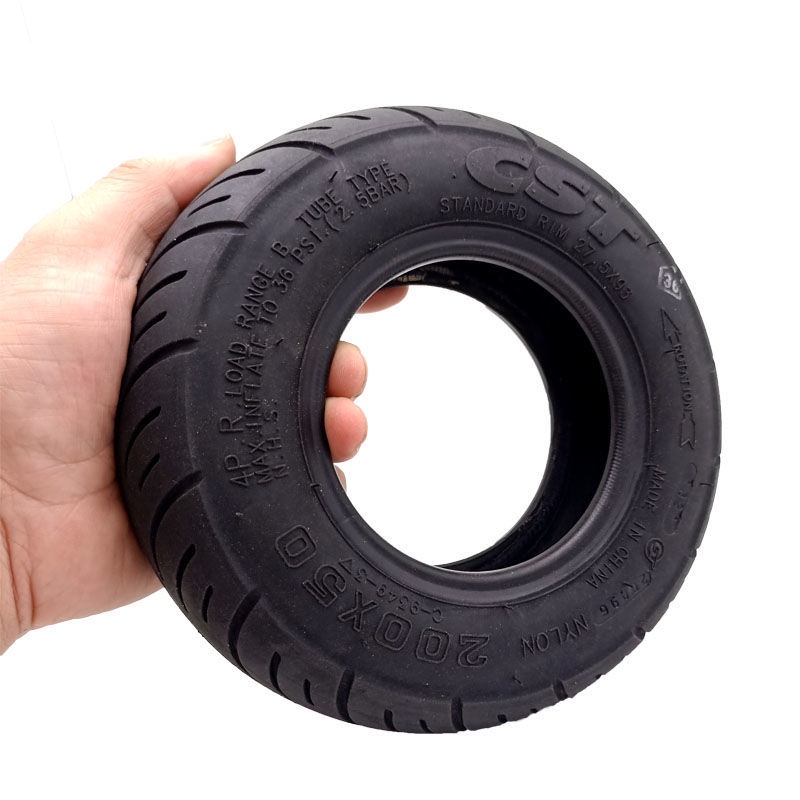 Lốp trong bơm hơi zhengxin 8-inch 200x50 lốp ngoài xe điện Scooter Little Dolphin lốp xe điện/xe điệ