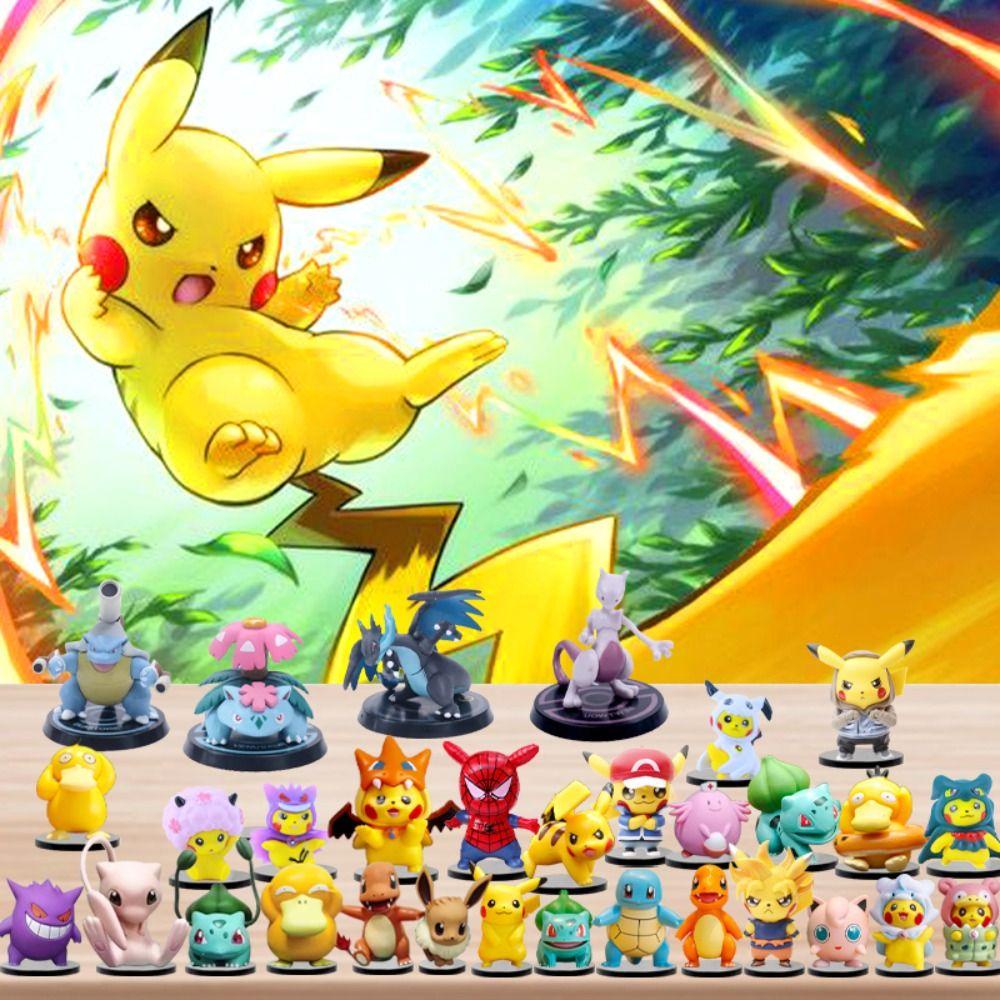 Me lịch đếm ngược giáng sinh, hộp quà bất ngờ pokémon lịch mùa vọng giáng sinh, hình hành động giáng sinh dễ thương đồ dùng cho bữa tiệc anime hình đồ chơi trẻ em