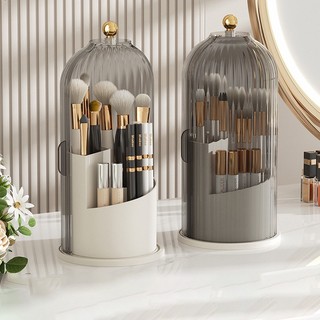 REITINGE kệ để đồ Kệ để đồ cất mỹ phẩm cửa trượt xoay trong suốt đựng bút để bàn