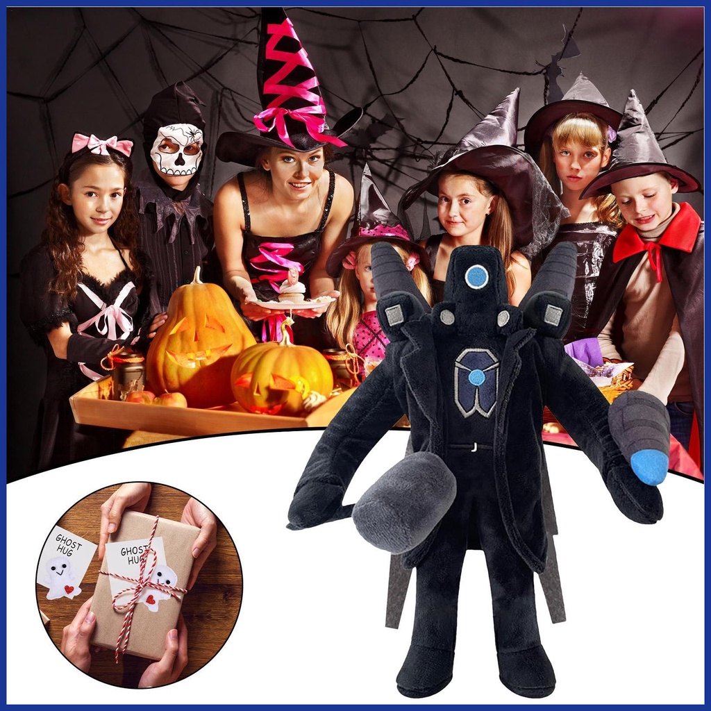 Nhồi bông skibidi toiletman đồ chơi sang trọng titan màn hình halloween giáng sinh sinh nhật lễ hội người lớn trẻ em quà tặng sang trọng aiavn