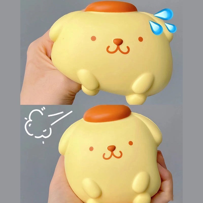 Sanrio kuromi cinnamoroll pompom purin squishy chậm tăng bóp đồ chơi pu căng thẳng căng thẳng cho trẻ em đồ chơi tiệc sinh nhật quà tặng lễ hội