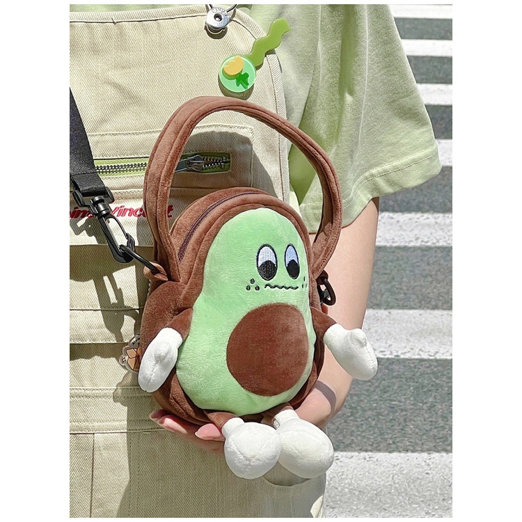 Túi búp bê bơ nữ túi đeo vai cầm tay sang trọng túi đeo chéo búp bê hoạt hình nhật bản