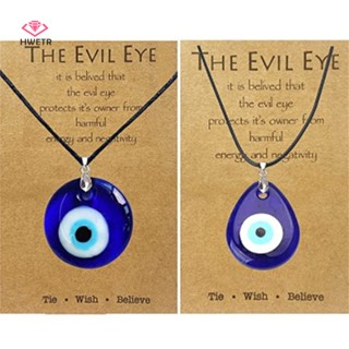 Vòng cổ HWETR mặt mắt quỷ 30mm thời trang dành cho nữ