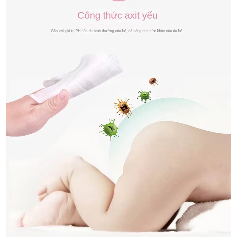 Làm mát 10 bộ khăn lau tay dùng một lần cho bé