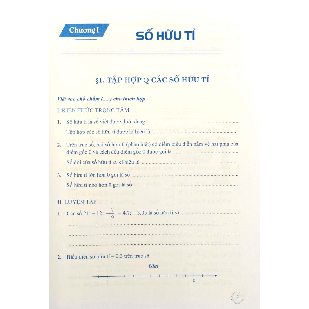 Sách Vở Bài Tập Toán 7 - Tập 1
