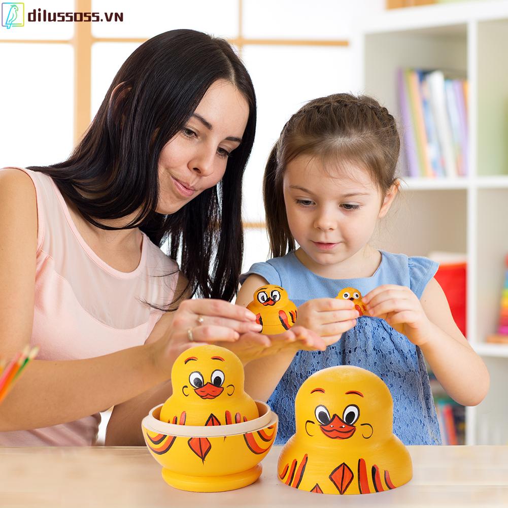 10 lớp đồ chơi vịt vàng matryoshka nga làm tổ búp bê babushka