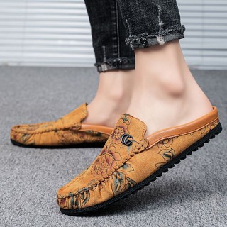 Giày lười da mềm thoáng khí thời trang cho nam