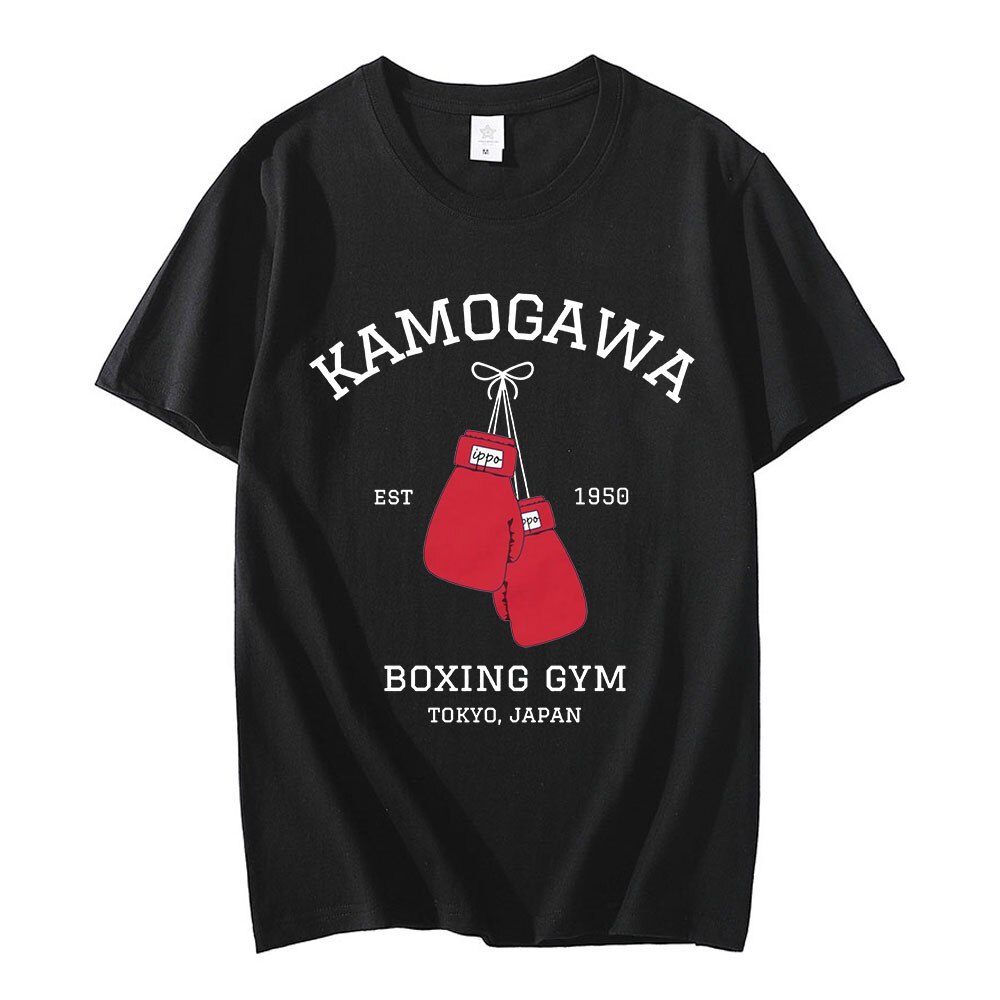Anime Makunouchi Hajime No Ippo In Đồ Họa Áo Nam KBG Kamogawa Boxing Tập Gym Chiến Đấu Áo Thun Quá K