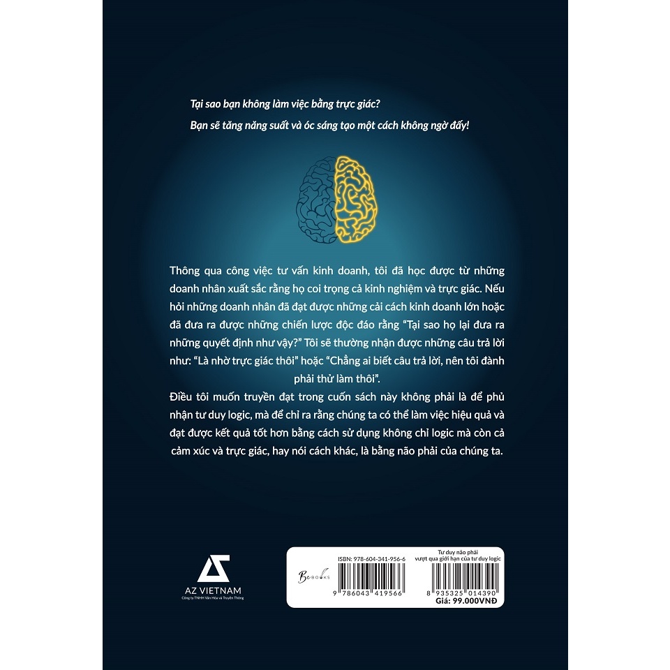 Sách - Tư Duy Não Phải - Vượt Qua Giới Hạn Của Tư Duy Logic