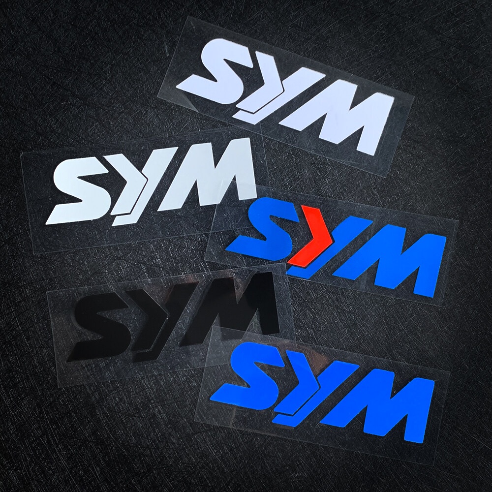 Đối với sym vf3i motorcycle reflective sticker sym logo biểu tượng decal phụ kiện trang trí xe máy đầu bên thân gương chiếu hậu
