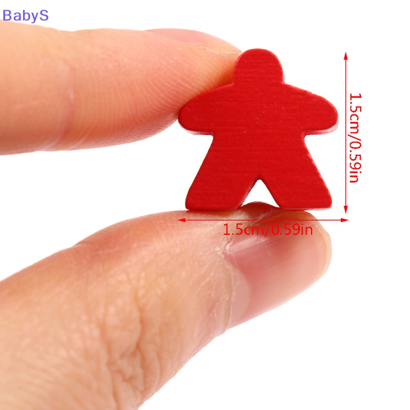 Babys 100 meeples 16mm extra board game bits pawns chess pieces bulk replacement vn