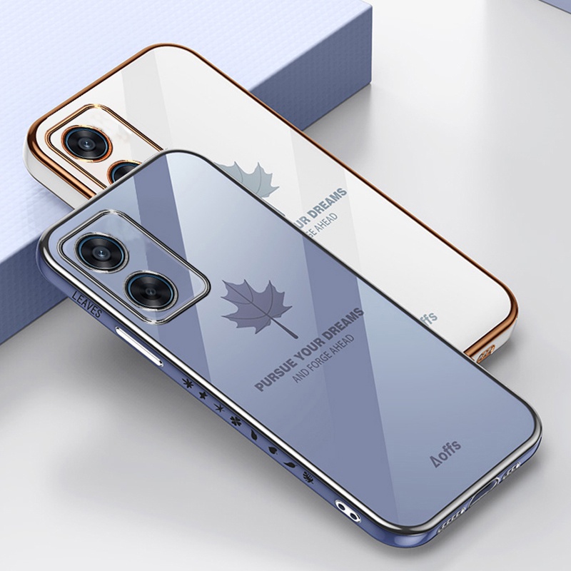 Ôp Lưng Dẻo Họa Tiết Lá Phong Cho oppo a18 a38 a58 a78 4g 5g Ốp