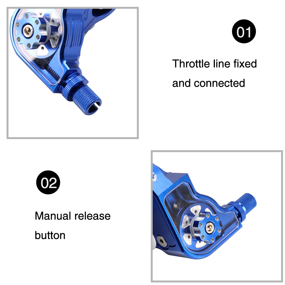 MOTOPRTS SHOP ZSDTRP 1PC Throttle Grips 22mm CNC Aluminum Alloy Twist Throttle Grip Universal Motorcycle Handle