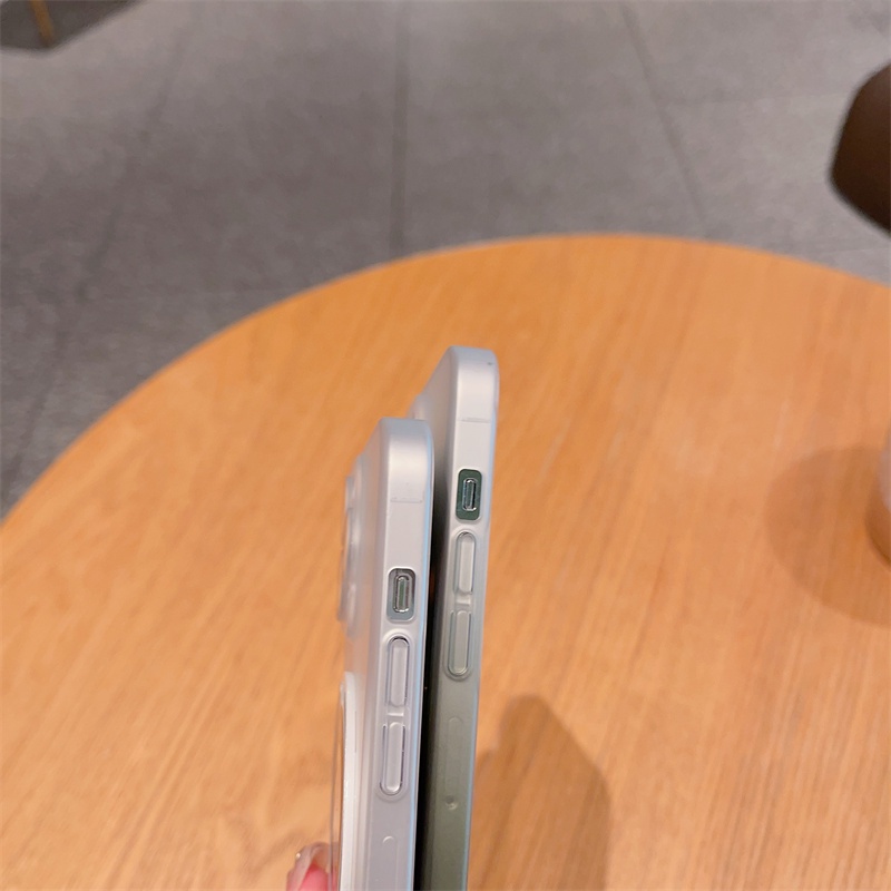 Micromatte translucency gradient kickstand case cho iphone 14 pro max / 14 pro / 13 pro max / 13 pro / 12 pro max / 12 pro full coverage anti-yellow stand holder cover