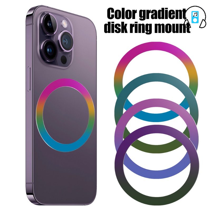 Giá Đỡ Điện Thoại Dạng Nhẫn Có Nam Châm Siêu Mỏng Bằng Thép Không Gỉ Cho Xe Hơi