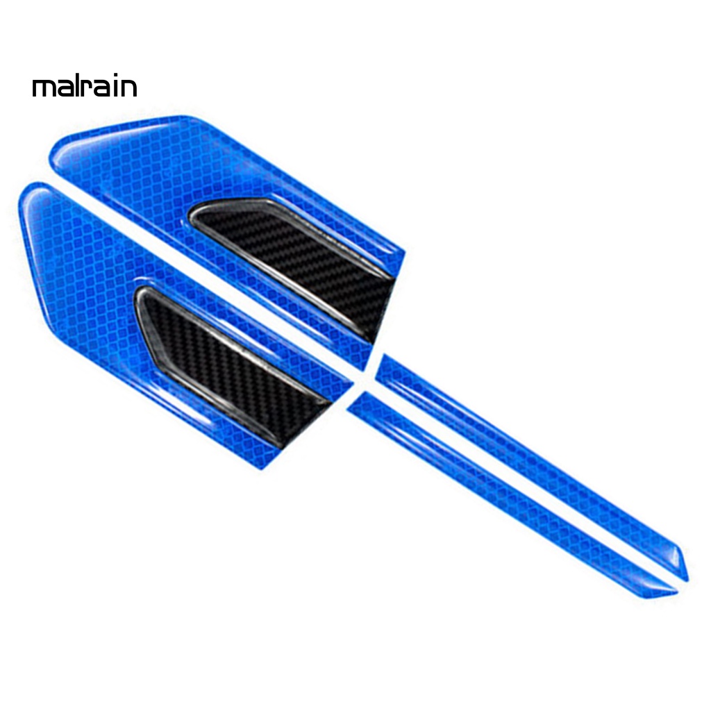 1 Cặp Nhãn Dán Phản Quang Cảnh Báo Chống Nước Độ Sáng Cao Cho Xe Hơi Xe Máy