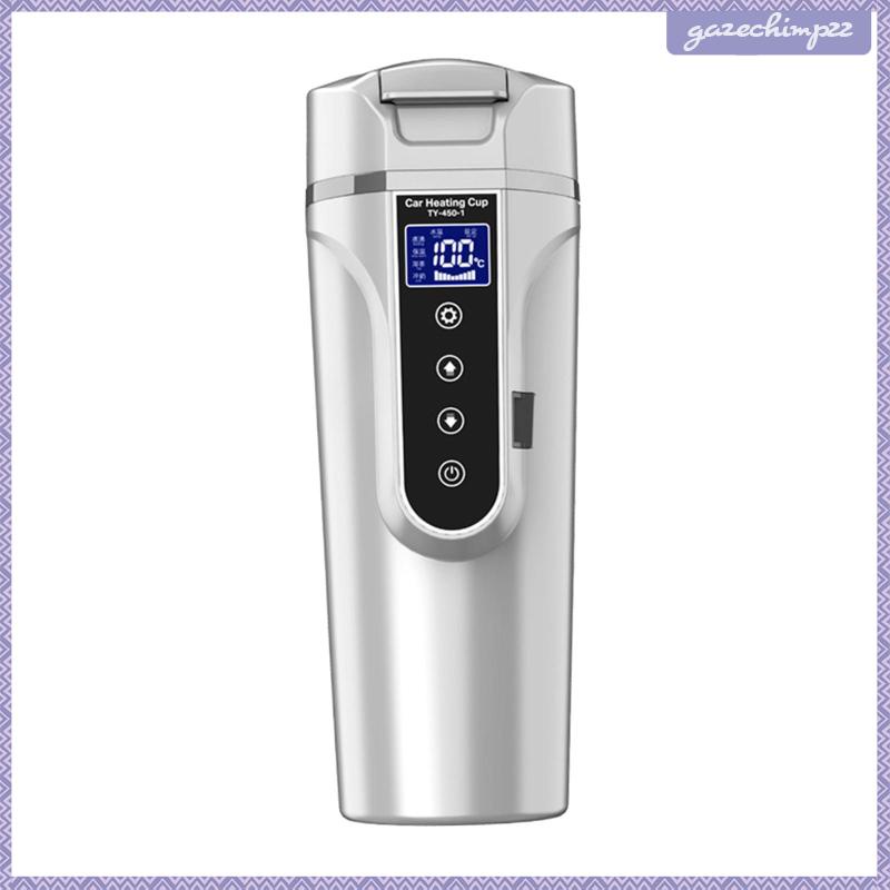Ấm Đun Nước Màu Đen 12V / 24V 450ml Điều Khiển Cảm Ứng Cho Xe Hơi / Xe Tải