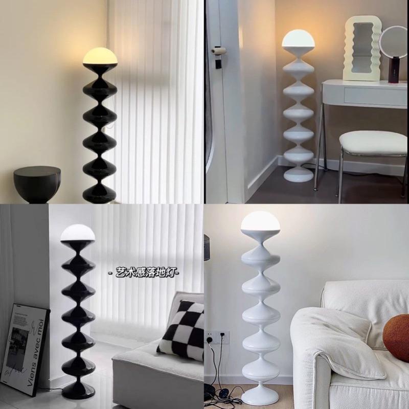 Đèn cây đứng đèn sàn sóng bầu cổ điển 3 màu ánh sáng Thanhshoptn