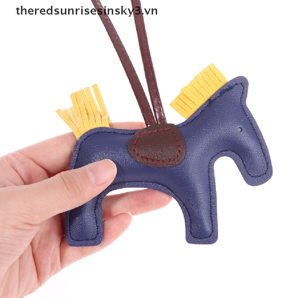 ## Móc Khóa Da PU Thủ Công Hình Ngựa Thời Trang Cho Nữ