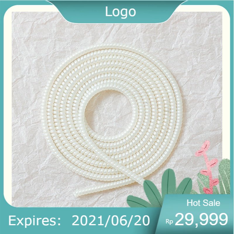 Dây quấn tai nghe cáp sạc lò xo bảo vệ cáp dài 1.6m không cần nối dây chống rối, đứt gãy bibu shop