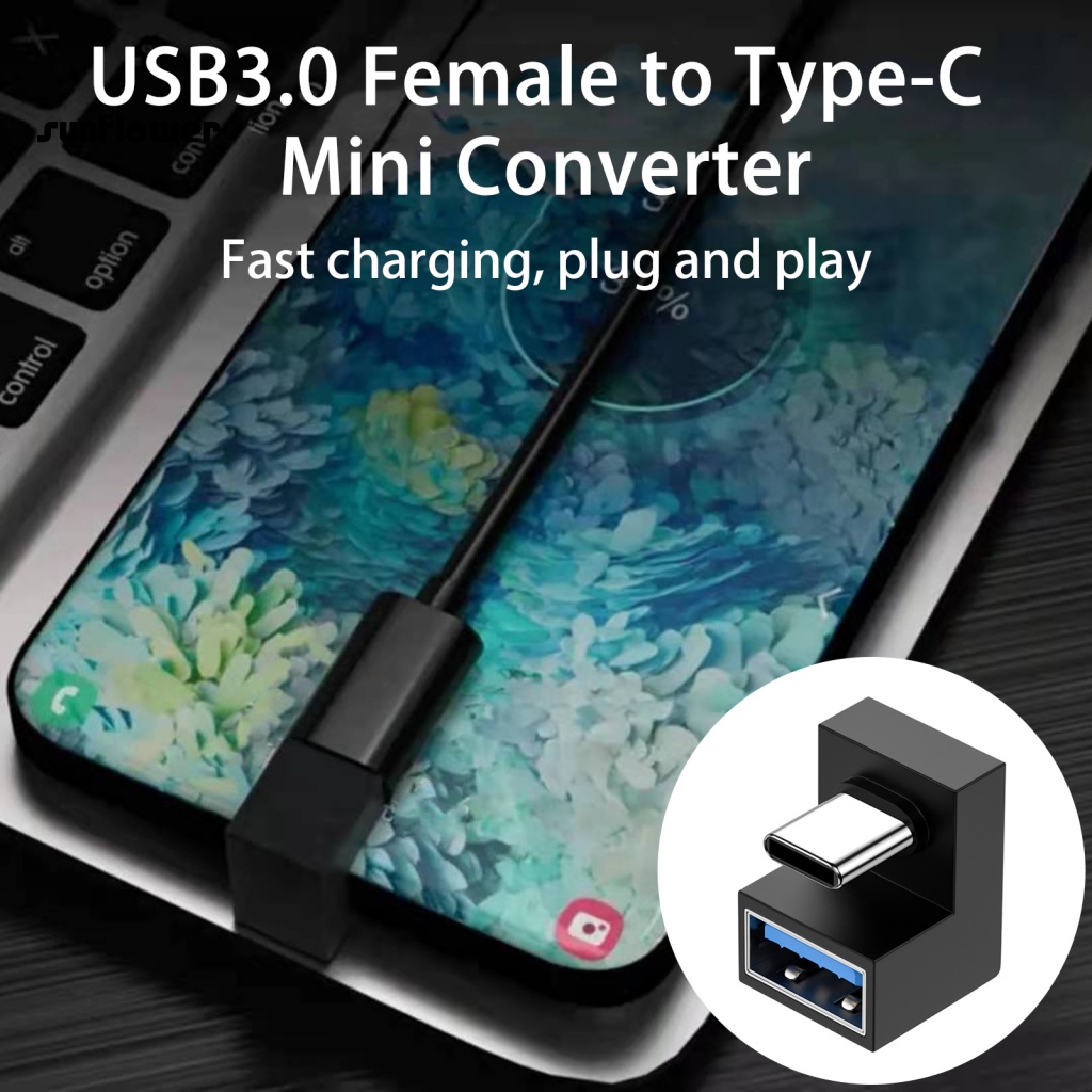 Đầu Chuyển Đổi Usb 3.0 Sang Type-C Mini Tiện Dụng Cho Điện Thoại