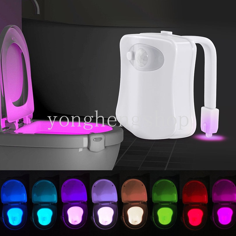 Đèn LED Toilet Cảm Biến Chuyển Động Thông Minh 8 Màu Sáng Tạo