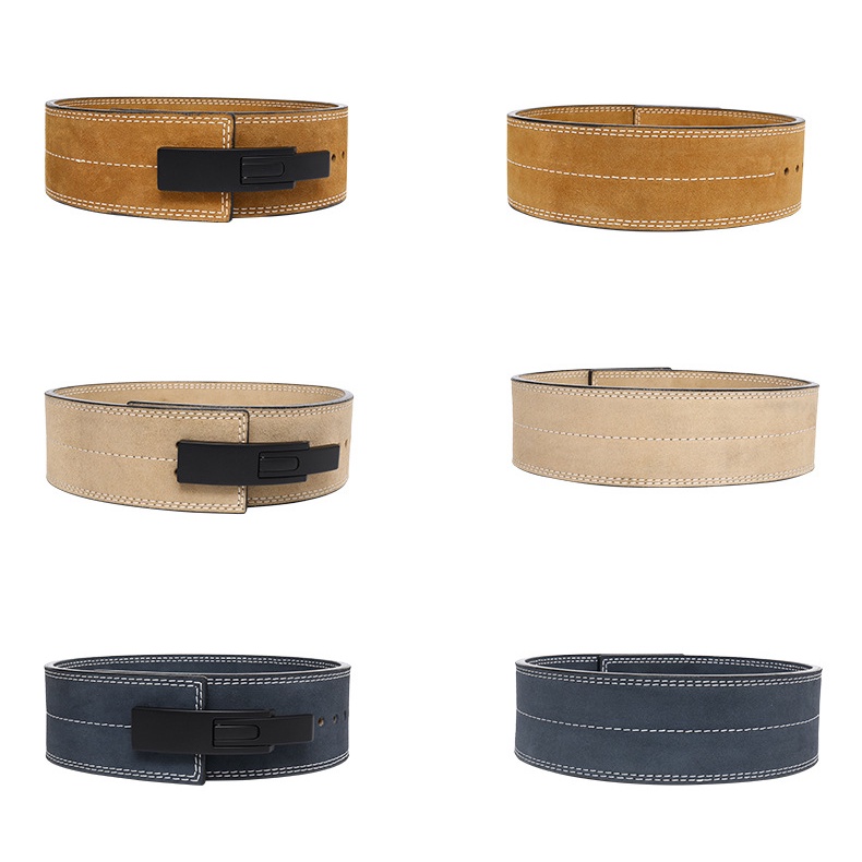 Dây Đai Bằng Da Bò Hỗ Trợ Nâng Tạ Thể Thao Thắt lưng tập thể dục Deep Squat Hard Pull Strength Weightlifting Equipment Kraft bảo vệ thắt lưng thể thao Bảo vệ thắt lưng da bò