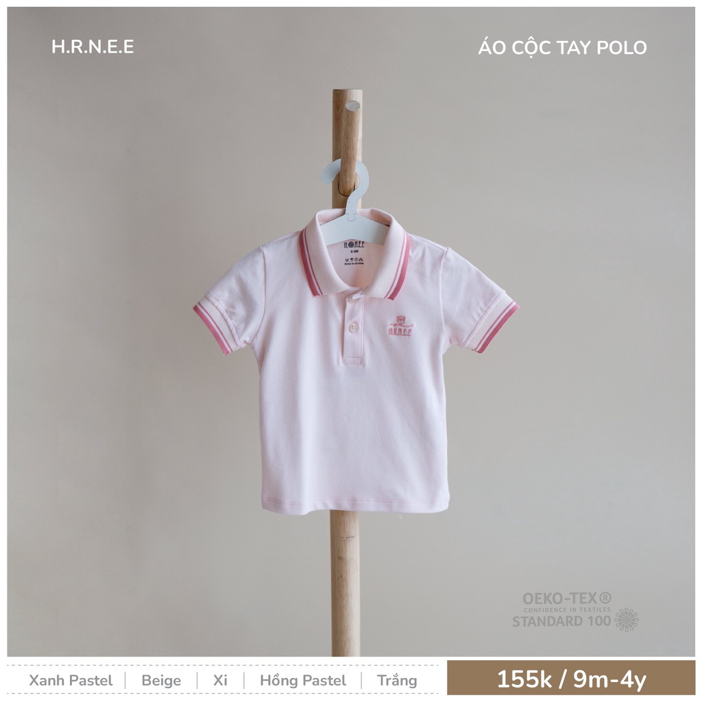 Áo Polo/ Áo Sơ mi Cộc Tay Hrnee Cho Bé Trai Bé Gái Size Từ 6-9M Đến 3-4Y