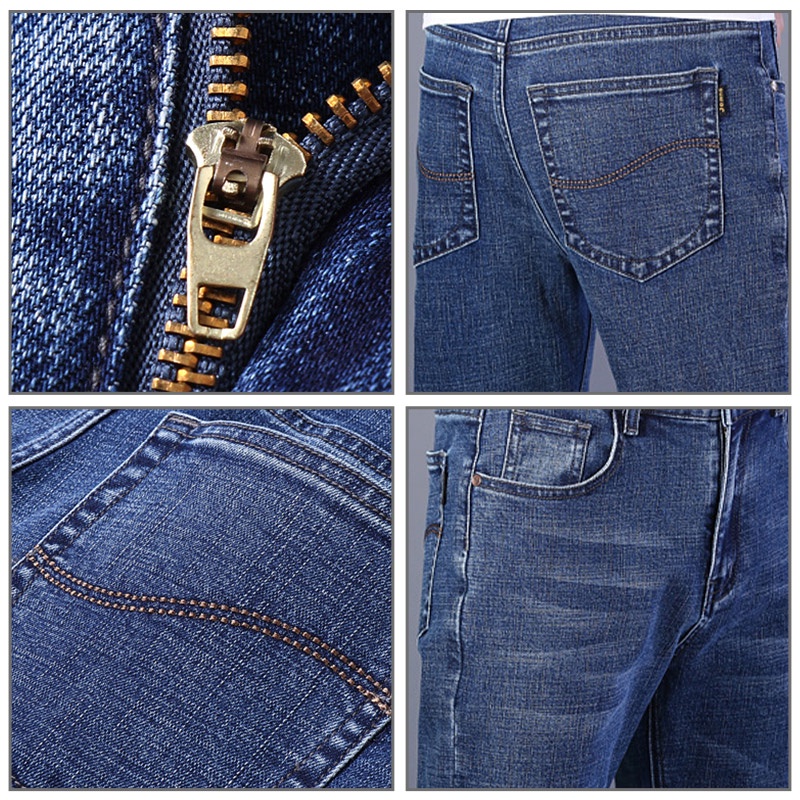 DICHUANGZHE Quần Jean Dài Dáng Suông Co Giãn Tốt Thời Trang Xuân Thu Cho Nam